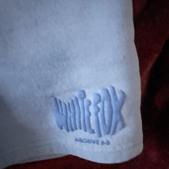 White Fox Boutique Light Blue Athletic Shorts - Picture 2 of 4